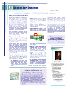 Geared for Success Newsletter – 3rd Qtr 2021 Image
