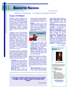 Geared for Success Newsletter - 4qtr image